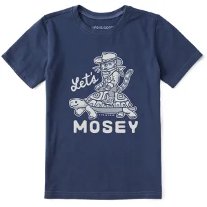 Kids Let's Mosey Cowboy Cat Short Sleeve Crusher Tee Life is Good