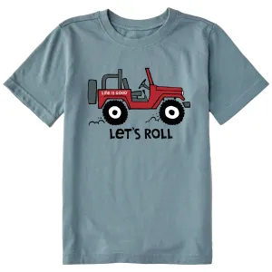 Kids Let's Roll ATV Short Sleeve Crusher Tee Life is Good