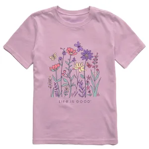 Kids Life is Good Butterfly Garden Short Sleeve Crusher Tee Life is Good