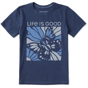 Kids Life is Good Butterfly Short Sleeve Crusher Tee Life is Good