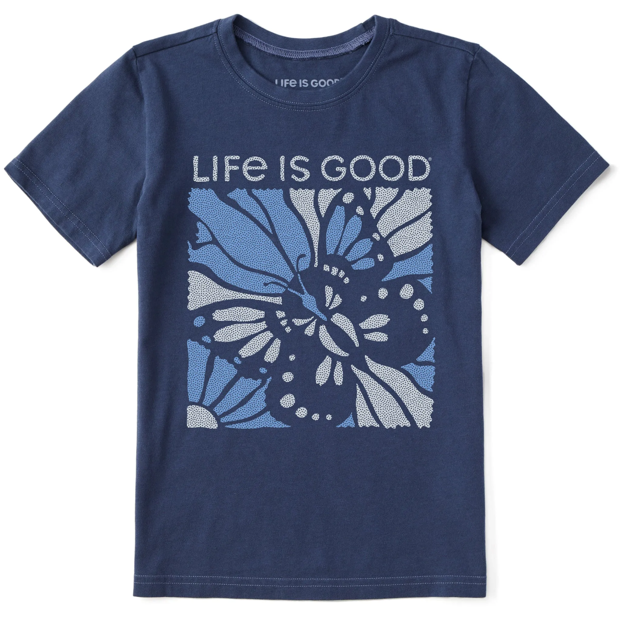 Kids Life is Good Butterfly Short Sleeve Crusher Tee Life is Good