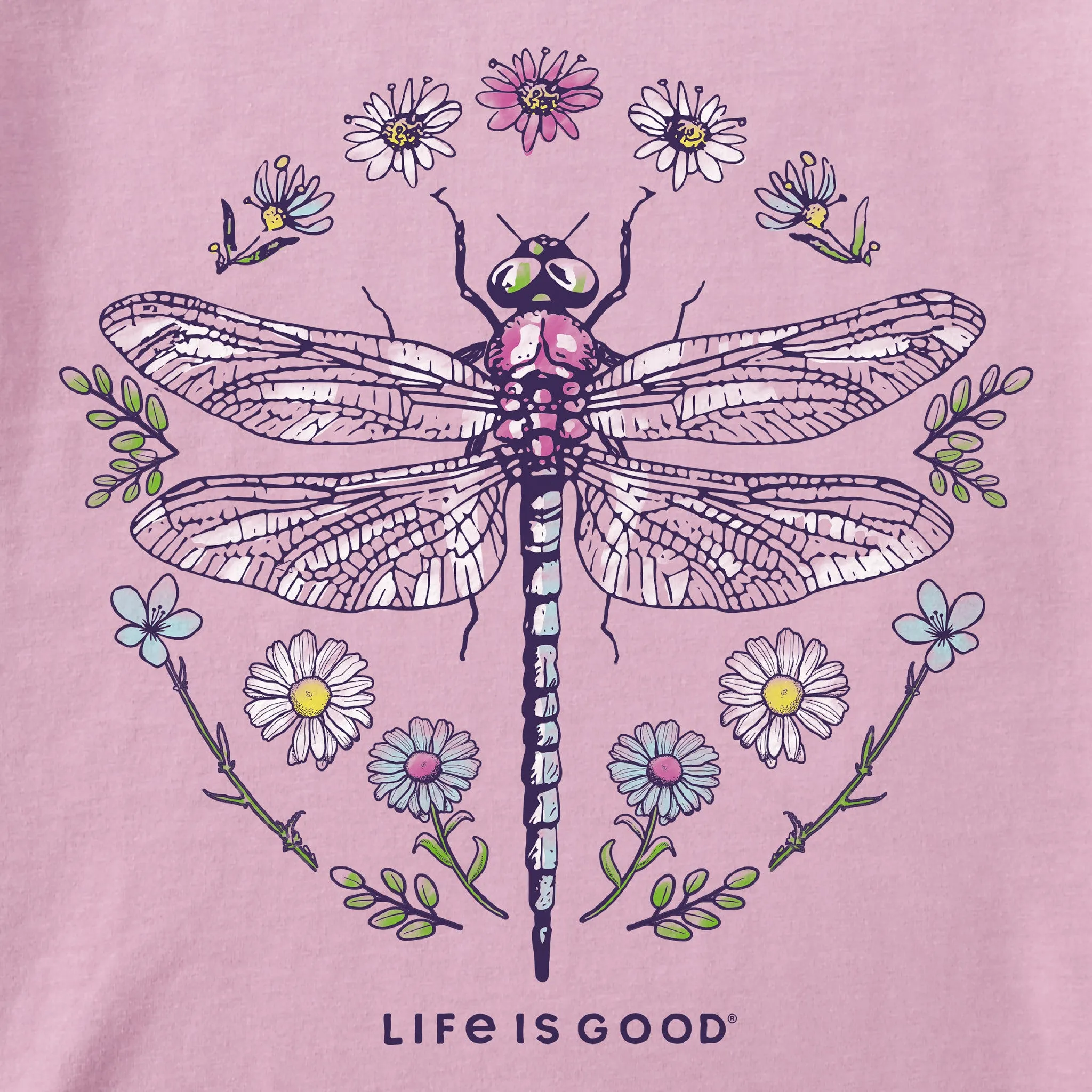 Kids Life is Good Dragonfly Short Sleeve Crusher Tee Life is Good