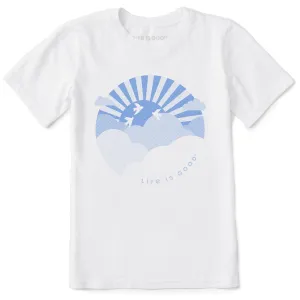Kids Life is Good Hafltone Sunset Short Sleeve Crusher Tee Life is Good