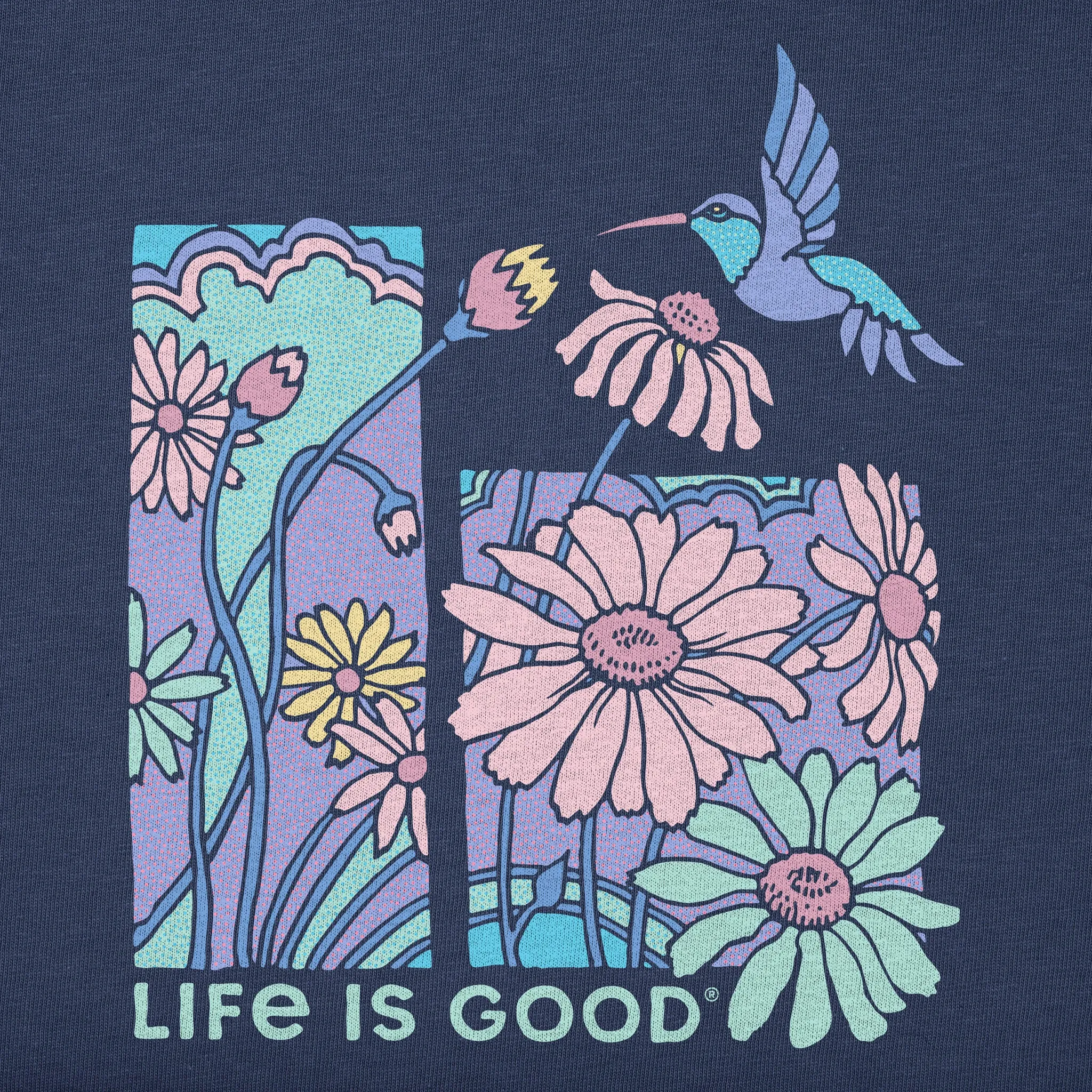 Kids Life is Good Hummingbird Short Sleeve Crusher Tee Life is Good