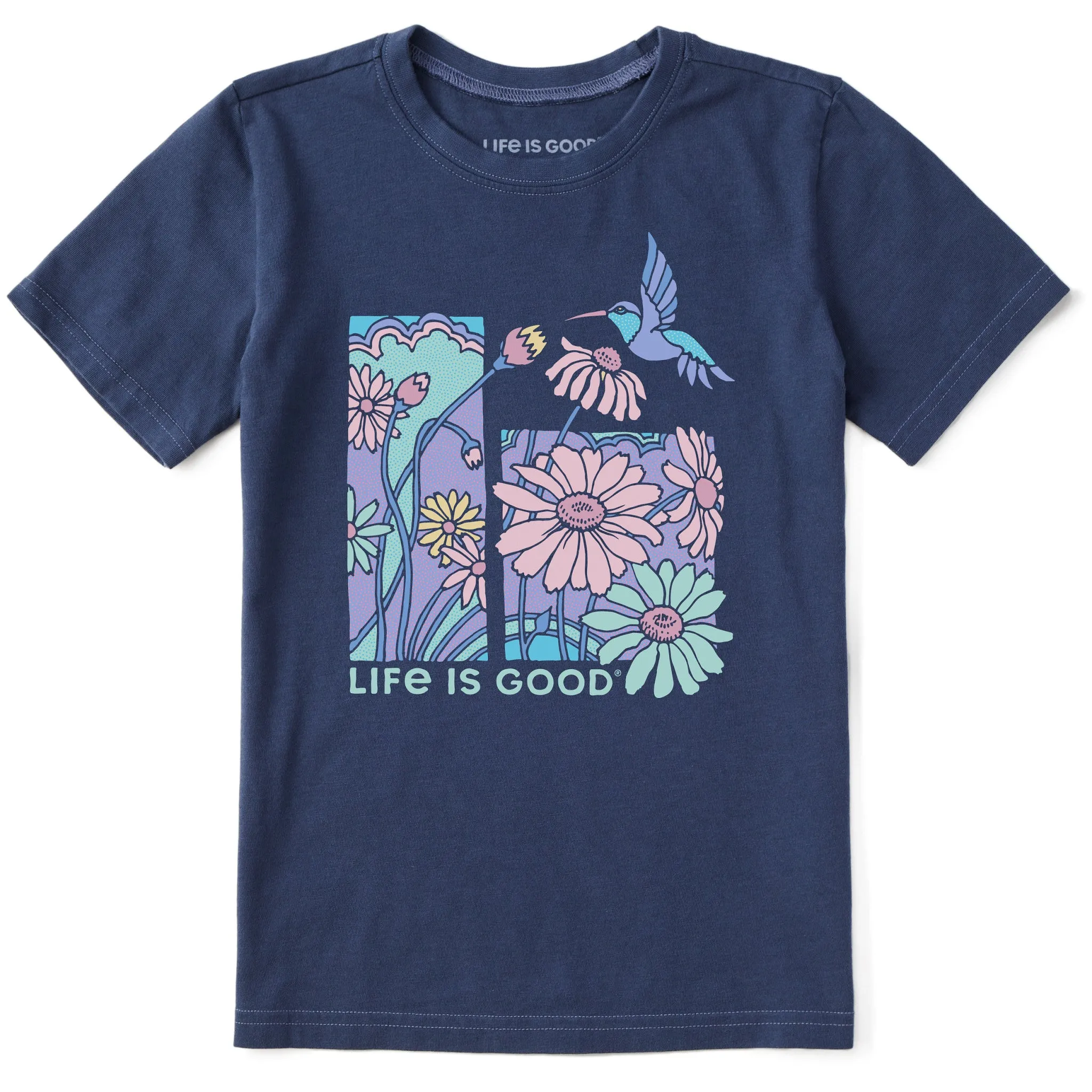 Kids Life is Good Hummingbird Short Sleeve Crusher Tee Life is Good