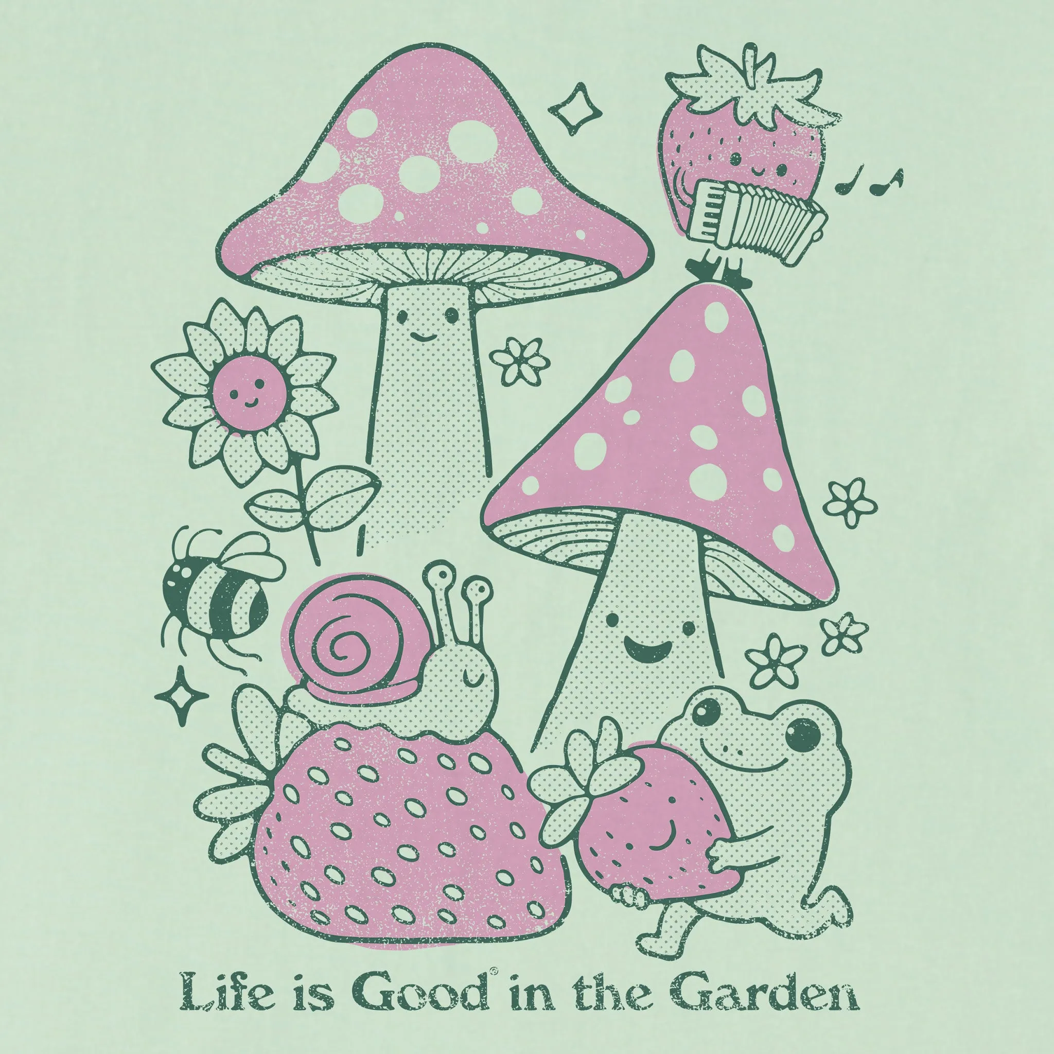Kids Life is Good in the Garden Short Sleeve Crusher Tee Life is Good