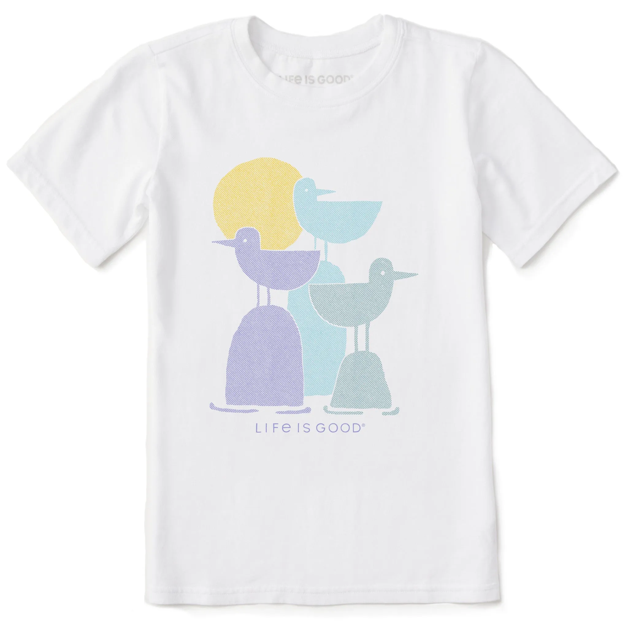 Kids Life is Good Seagull Trio Short Sleeve Crusher Tee Life is Good