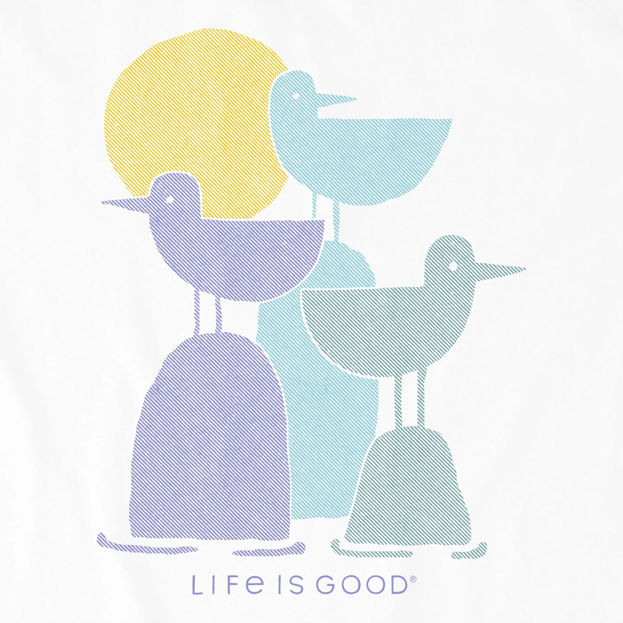 Kids Life is Good Seagull Trio Short Sleeve Crusher Tee Life is Good