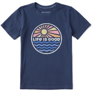 Kids Life is Good Sunset on the Water Short Sleeve Crusher Tee Life is Good