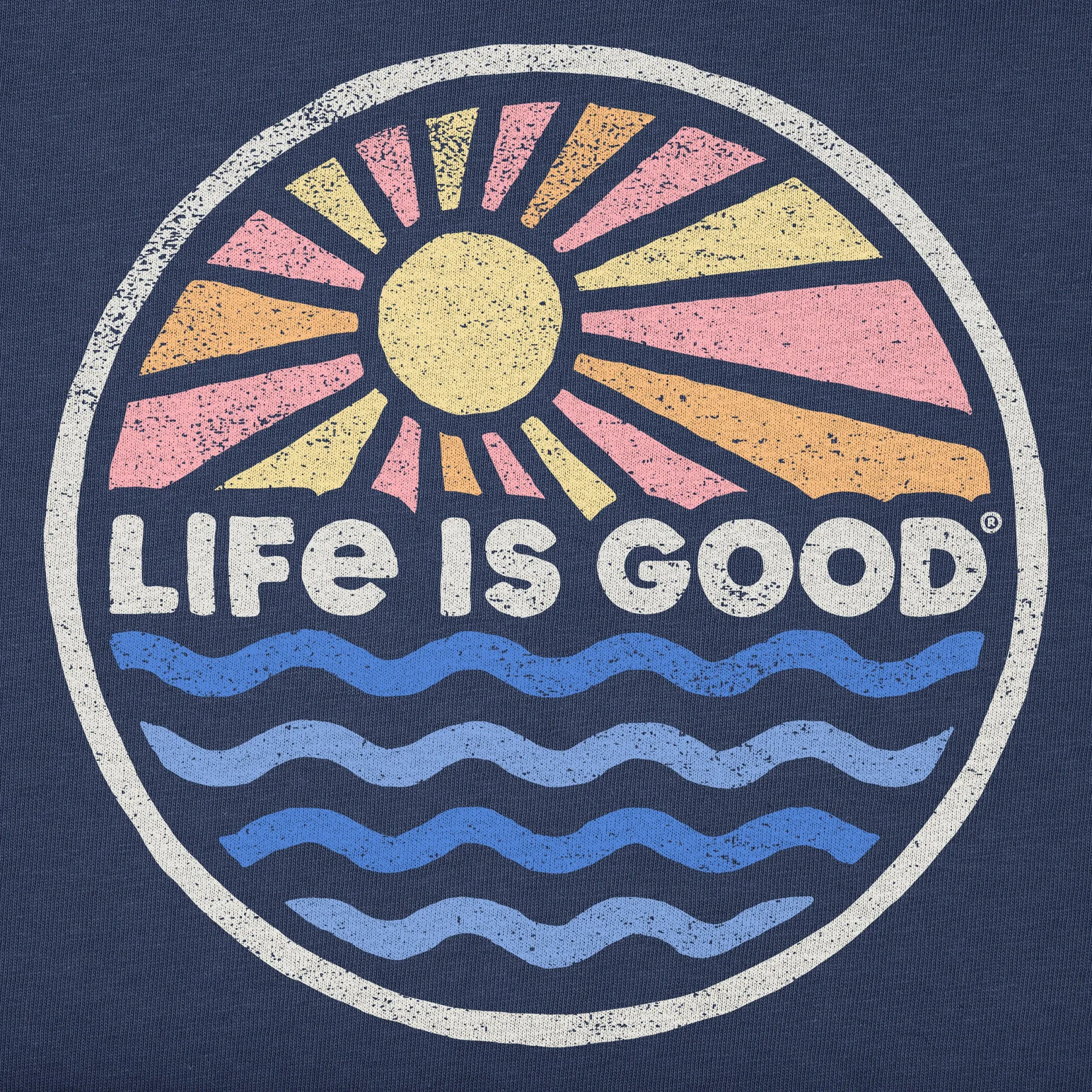 Kids Life is Good Sunset on the Water Short Sleeve Crusher Tee Life is Good