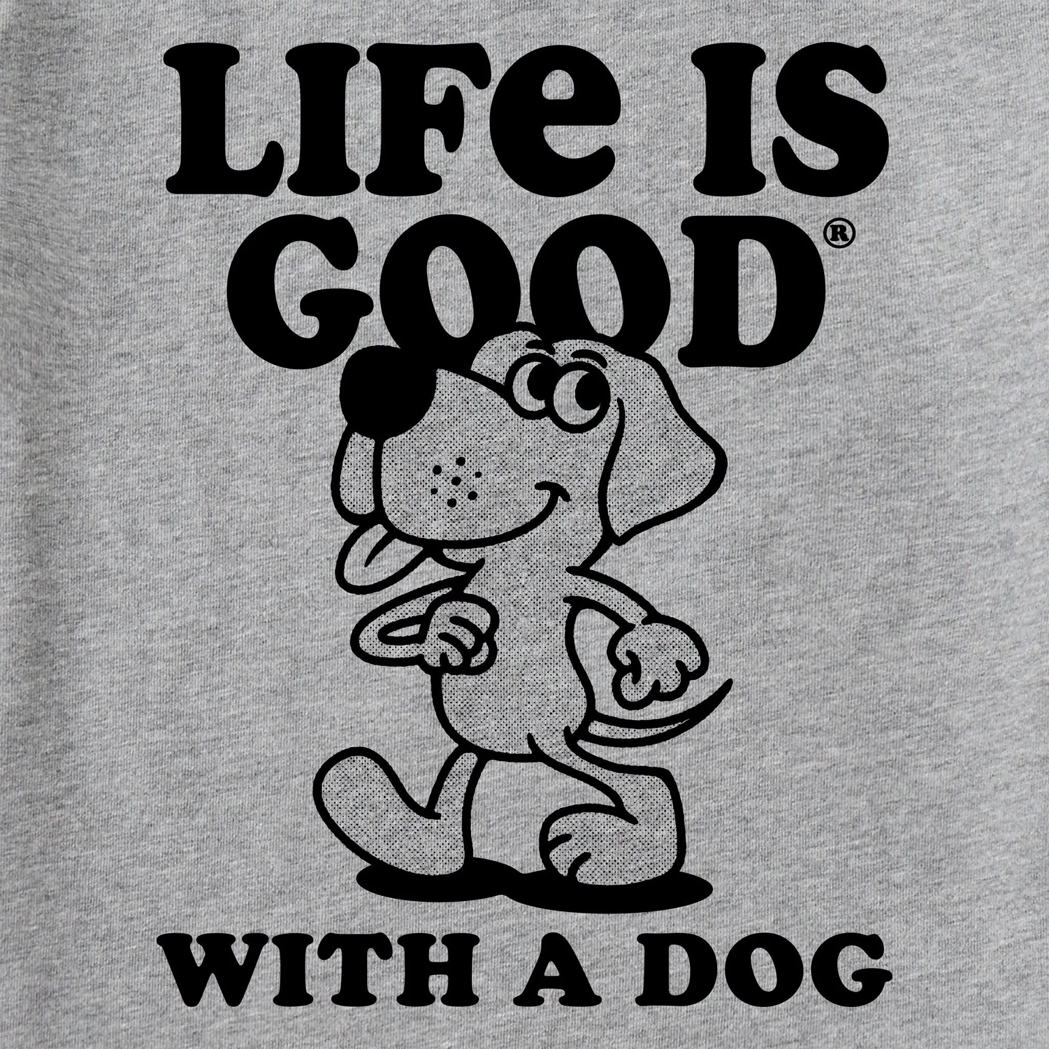 Kids Life is Good With a Dog Short Sleeve Crusher Tee Life is Good