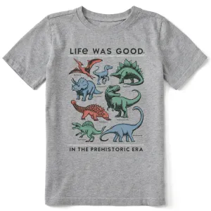 Kids Life was Good Prehistoric Era Short Sleeve Crusher Tee Life is Good