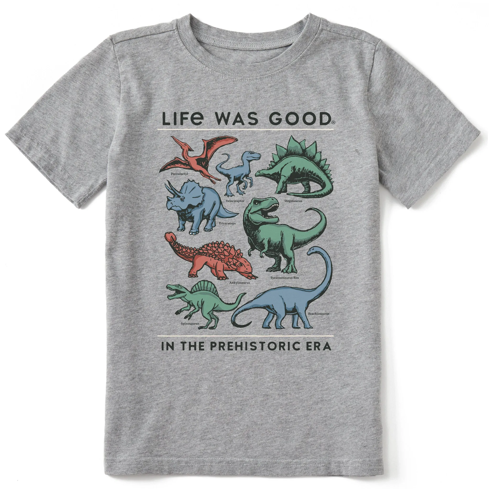 Kids Life was Good Prehistoric Era Short Sleeve Crusher Tee Life is Good
