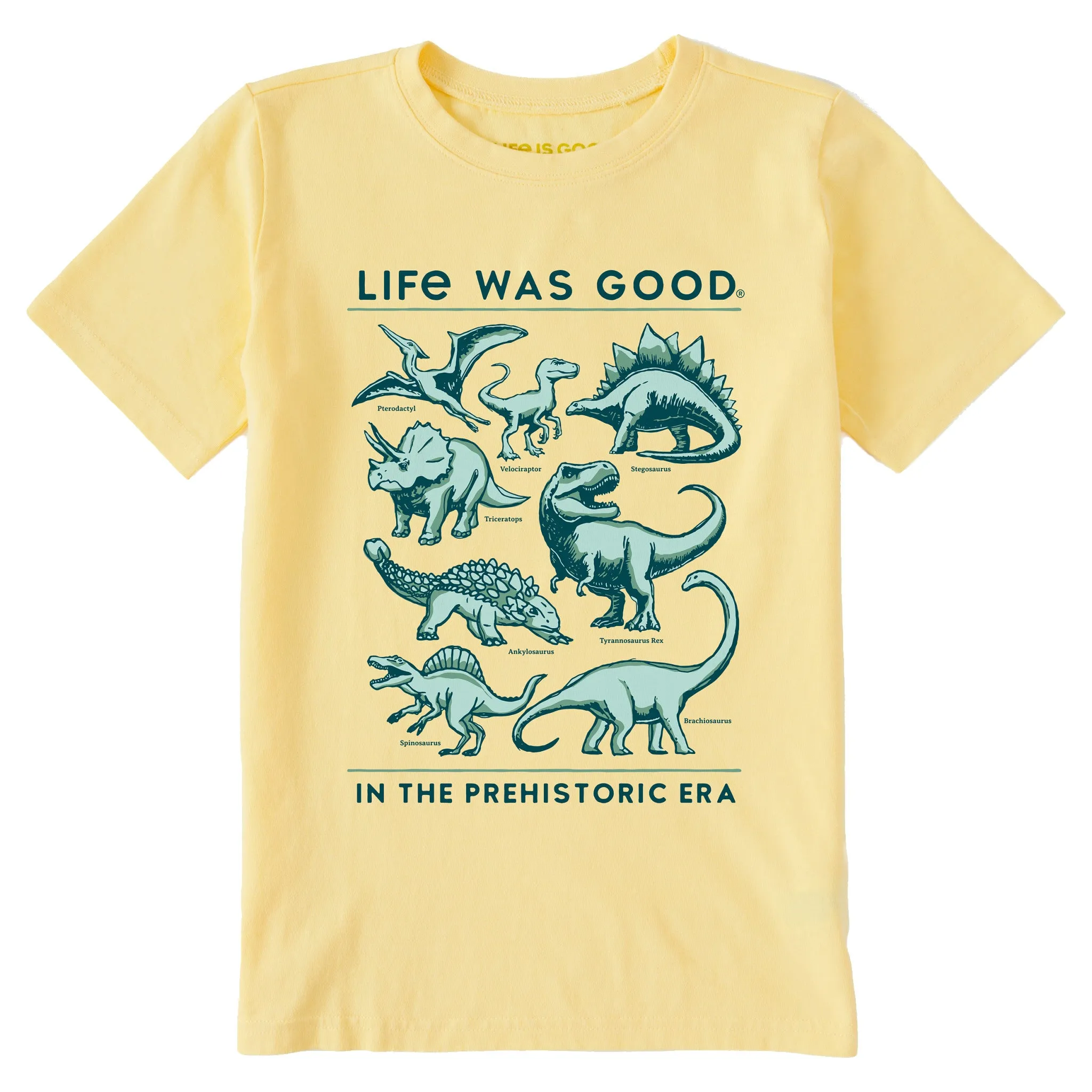 Kids Life was Good Prehistoric Era Short Sleeve Crusher Tee Life is Good
