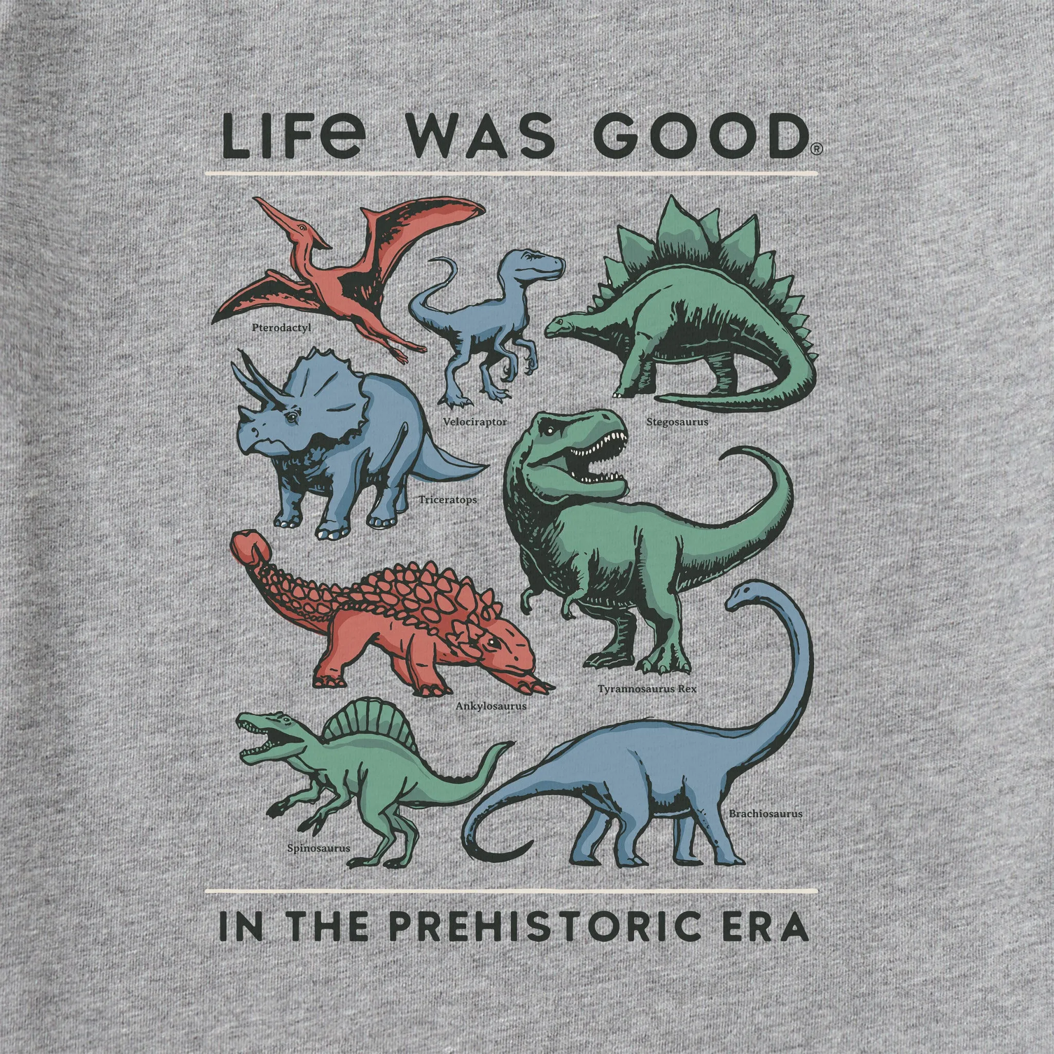 Kids Life was Good Prehistoric Era Short Sleeve Crusher Tee Life is Good