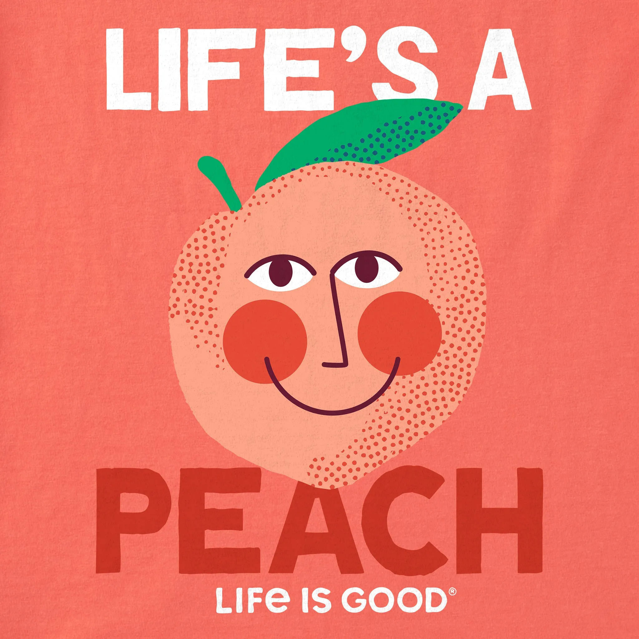 Kids Life's A Peach Short Sleeve Crusher Tee Life is Good