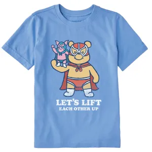 Kids Lift Each Other Up Winnie & P Short Sleeve Crusher Tee Life is Good