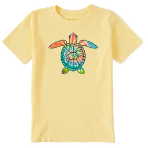 Kids LIG Turtle Shell Tie Dye Short Sleeve Crusher Tee Life is Good