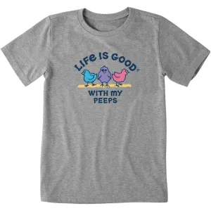 Kids LIG With My Peeps Short Sleeve Crusher Tee Life is Good