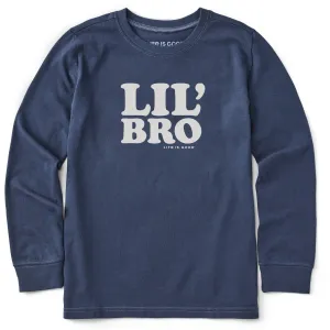 Kids Lil Bro Long Sleeve Crusher Tee Life is Good