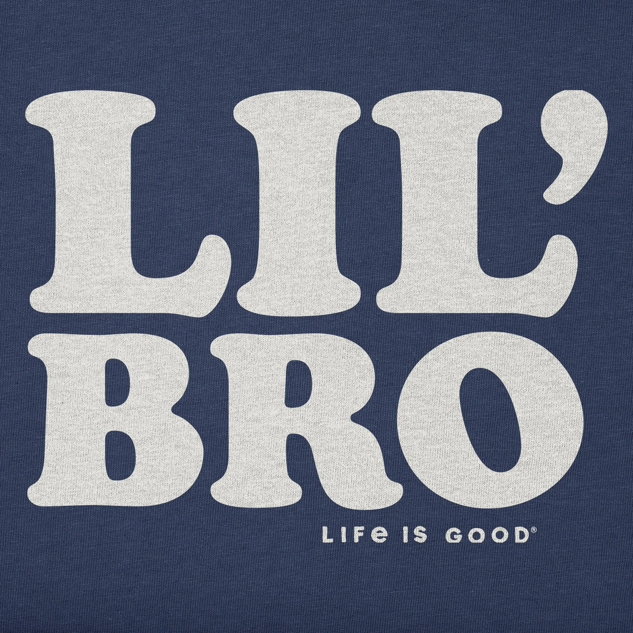 Kids Lil Bro Long Sleeve Crusher Tee Life is Good
