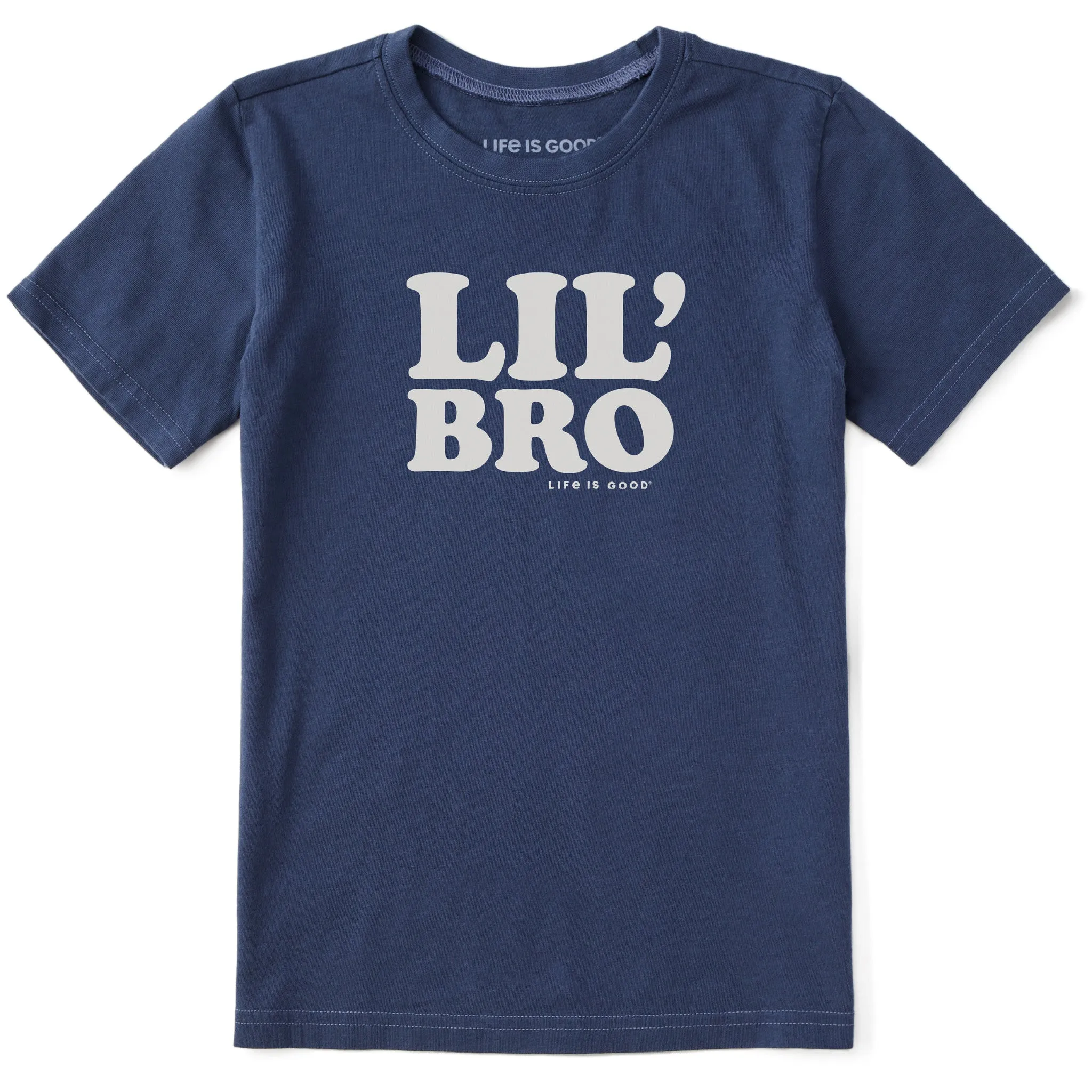 Kids Lil Bro Short Sleeve Crusher Tee Life is Good