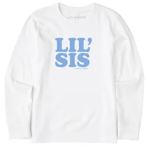Kids Lil Sis Long Sleeve Crusher Tee Life is Good