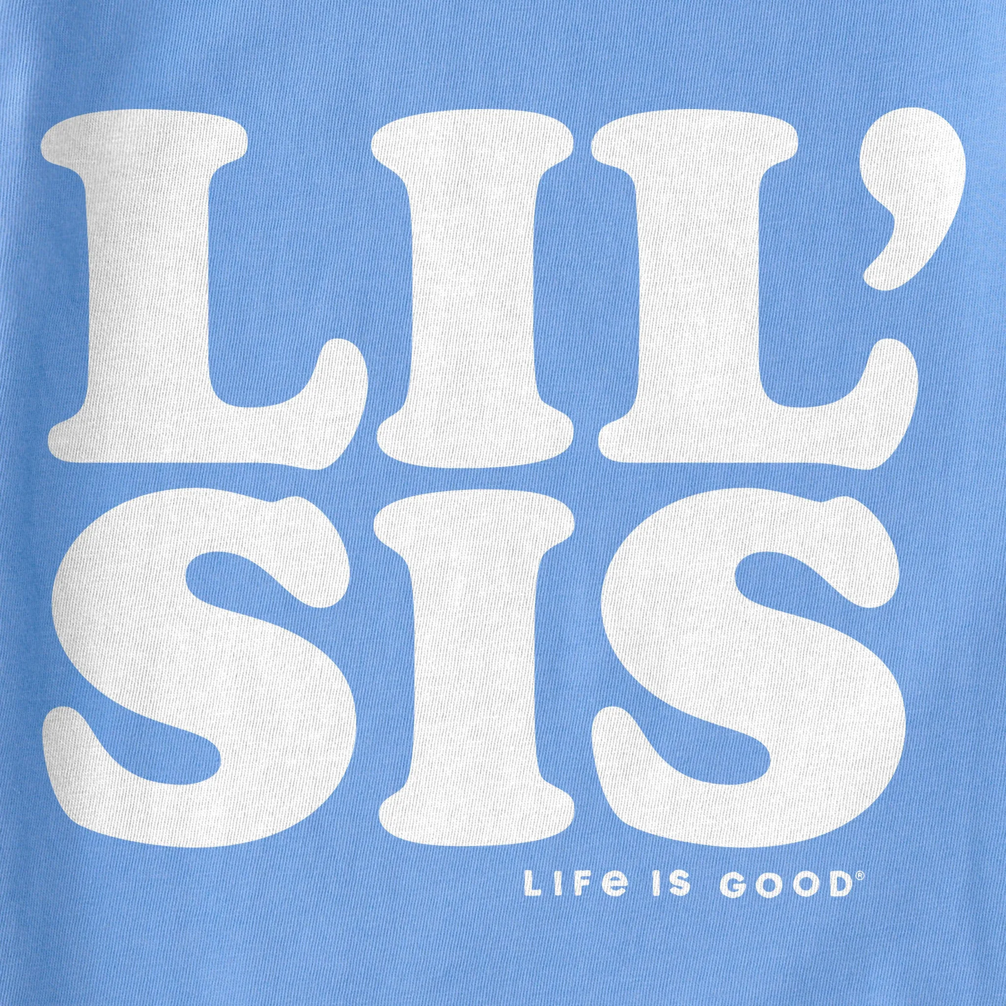 Kids Lil Sis Long Sleeve Crusher Tee Life is Good