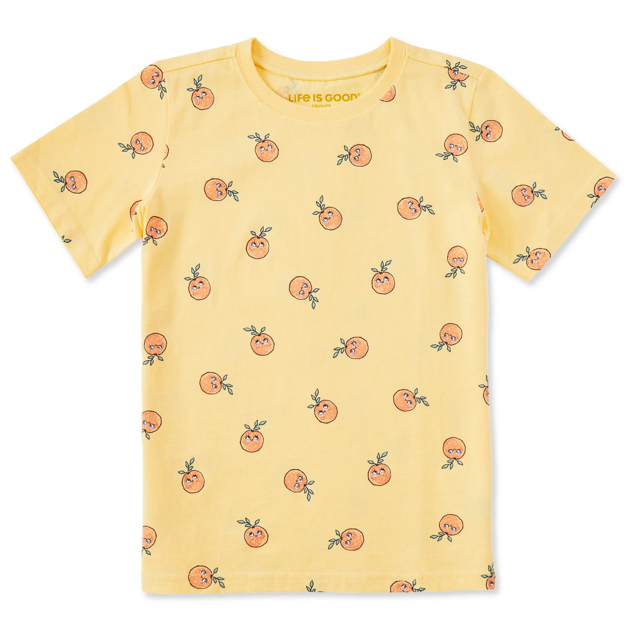 Kids Little Cuties Pattern Short Sleeve Crusher Tee Life is Good
