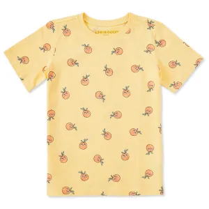 Kids Little Cuties Pattern Short Sleeve Crusher Tee Life is Good