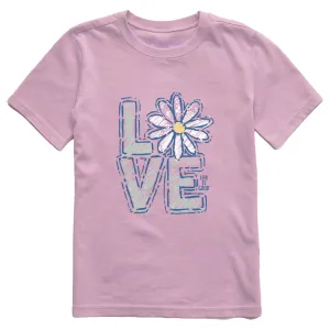 Kids Love Daisy Short Sleeve Crusher Tee Life is Good