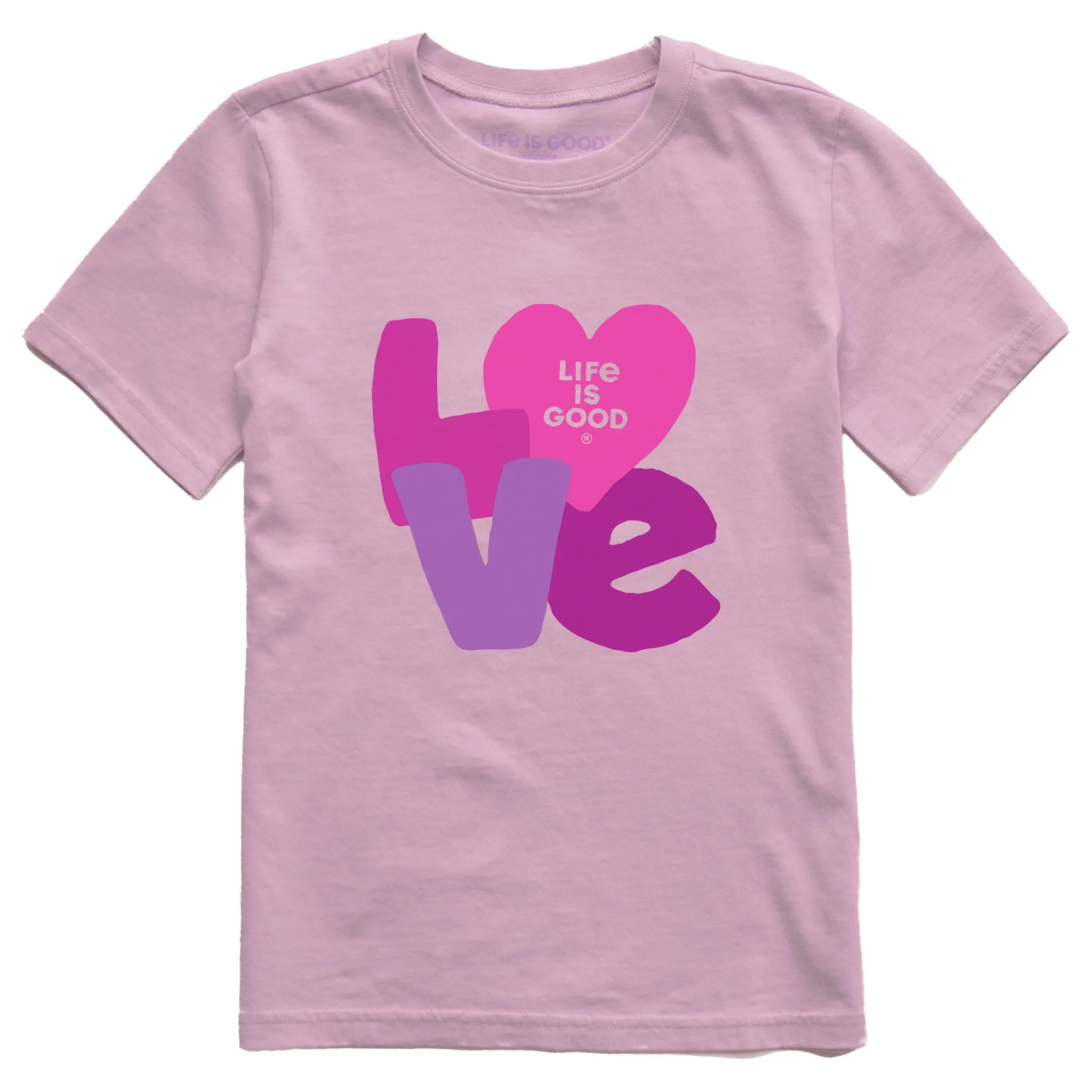 Kids Love Letters Short Sleeve Crusher Tee Life is Good