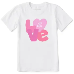 Kids Love Letters Short Sleeve Crusher Tee Life is Good