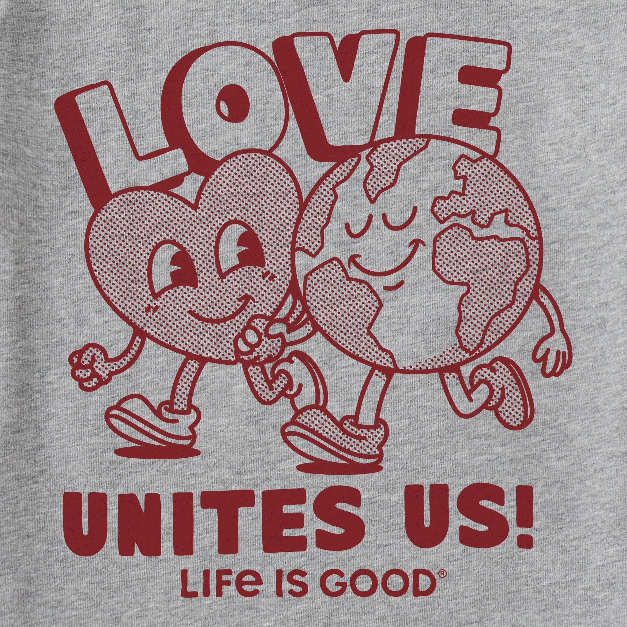 Kids Love Unites Us Globe Short Sleeve Crusher Tee Life is Good