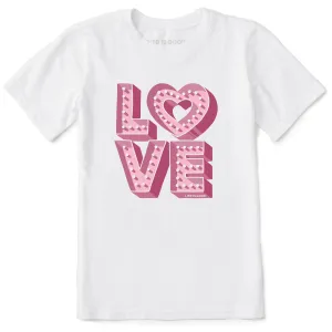 Kids Love Up in Lights Short Sleeve Crusher Tee Life is Good