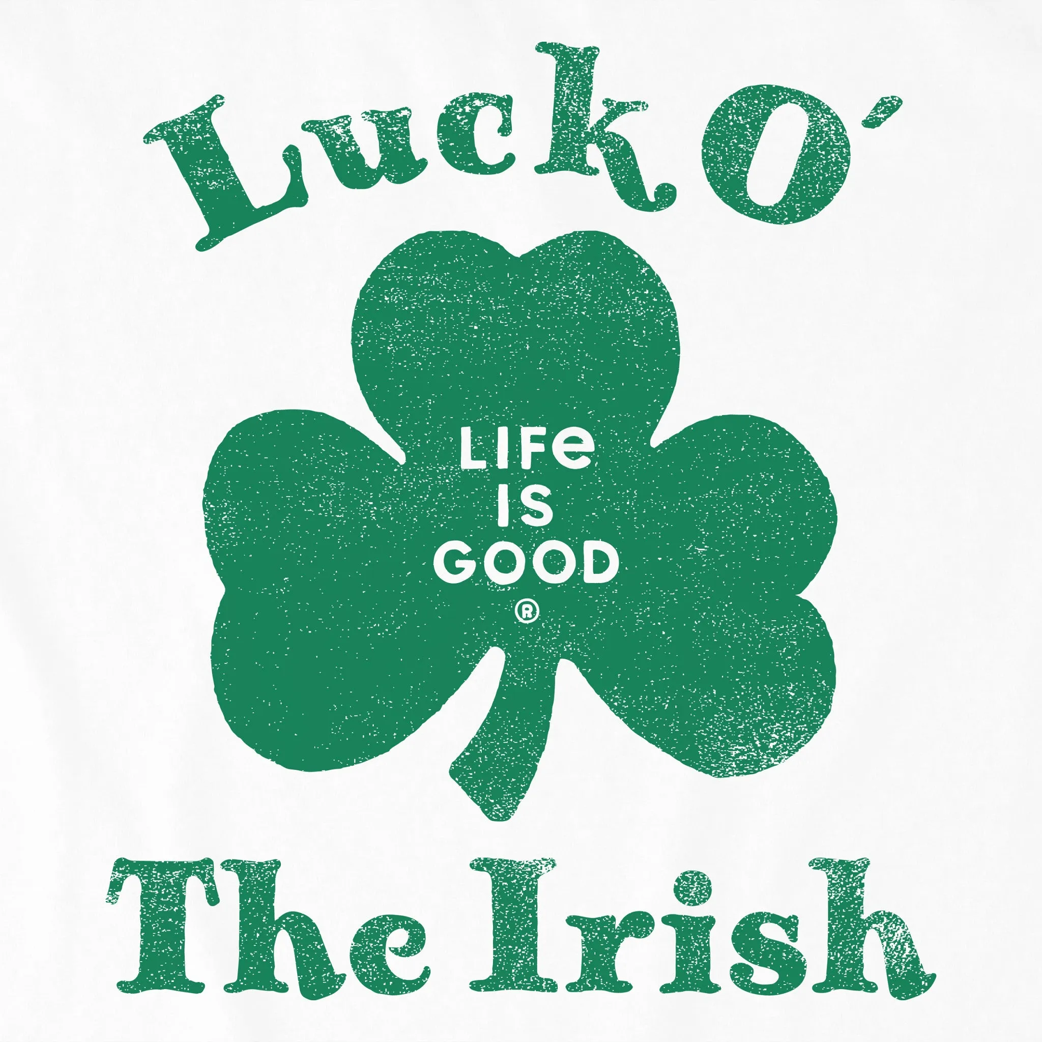 Kids Luck O' The Irish Short Sleeve Crusher Tee Life is Good