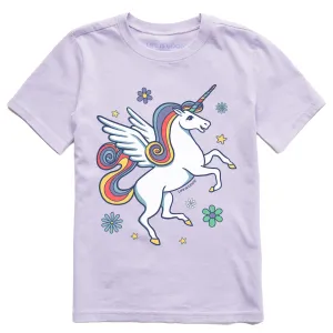 Kids Magical Unicorn Short Sleeve Crusher Tee Life is Good