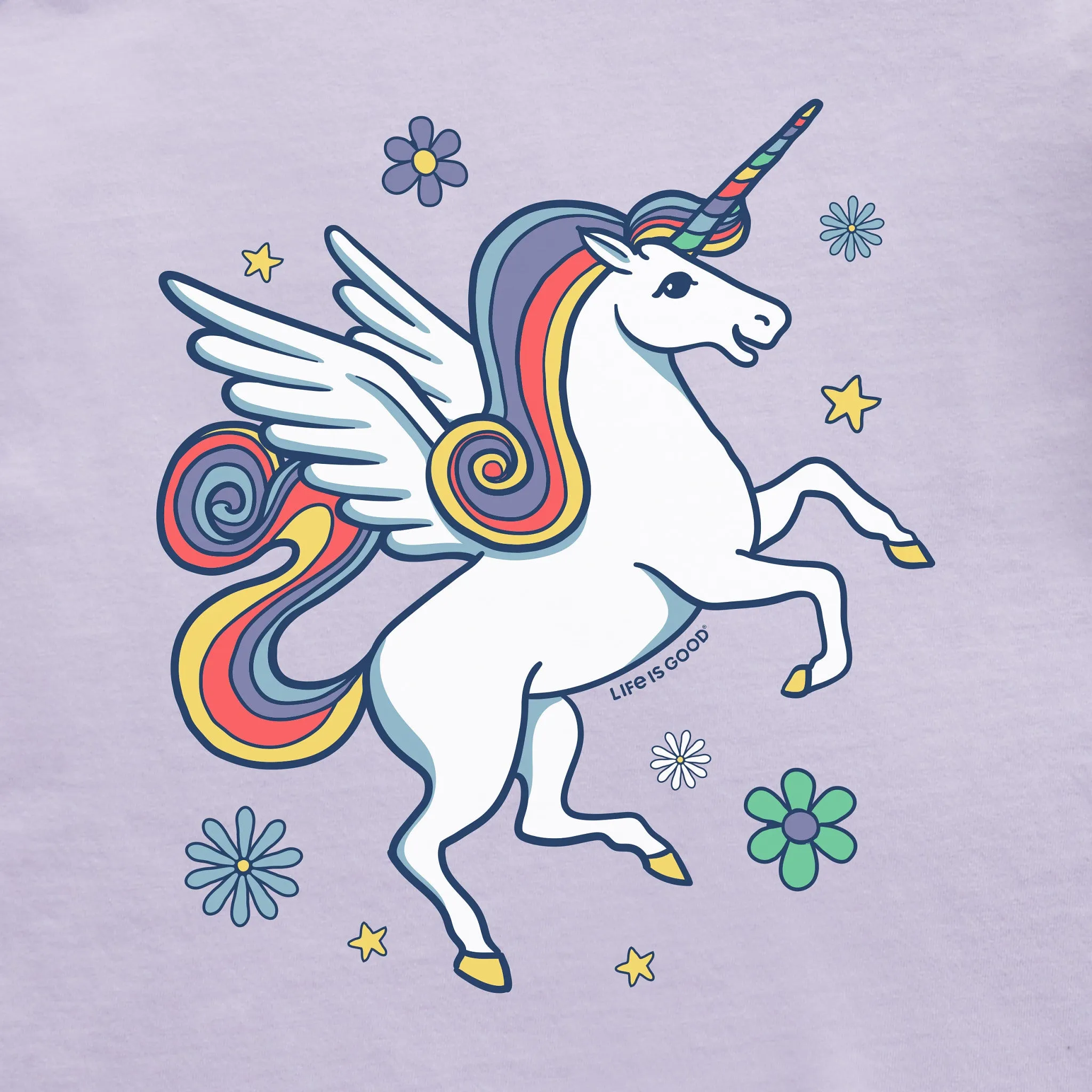 Kids Magical Unicorn Short Sleeve Crusher Tee Life is Good