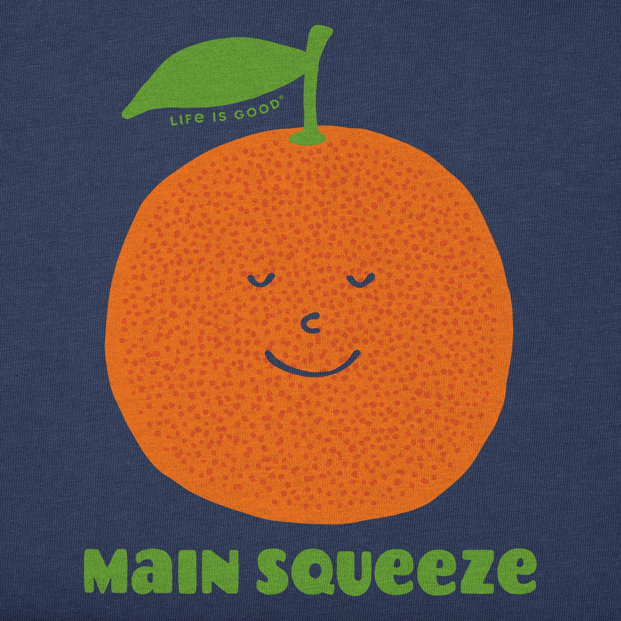 Kids Main Squeeze Orange Short Sleeve Crusher Tee Life is Good