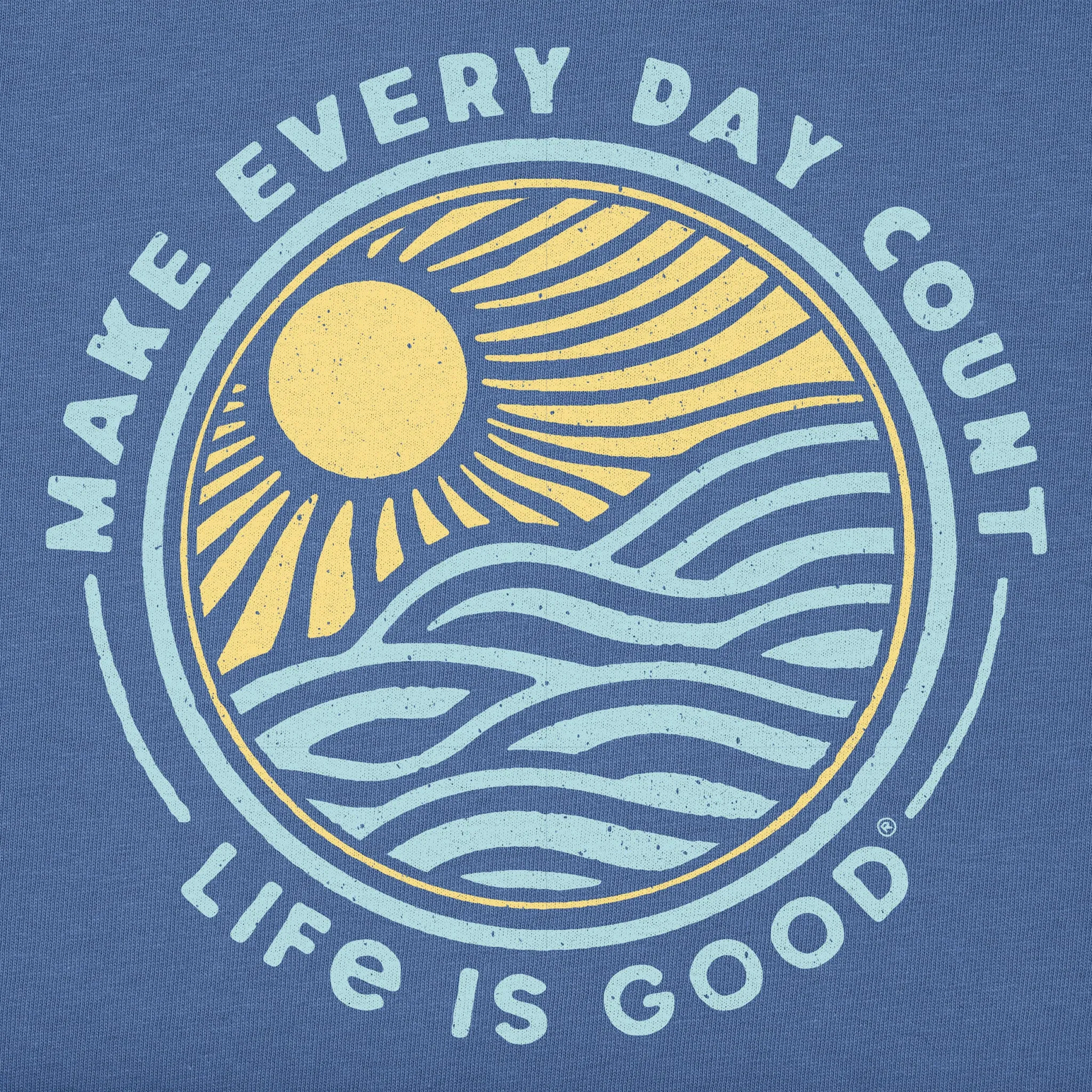 Kids Make Every Day Count Sunset Short Sleeve Crusher Tee Life is Good