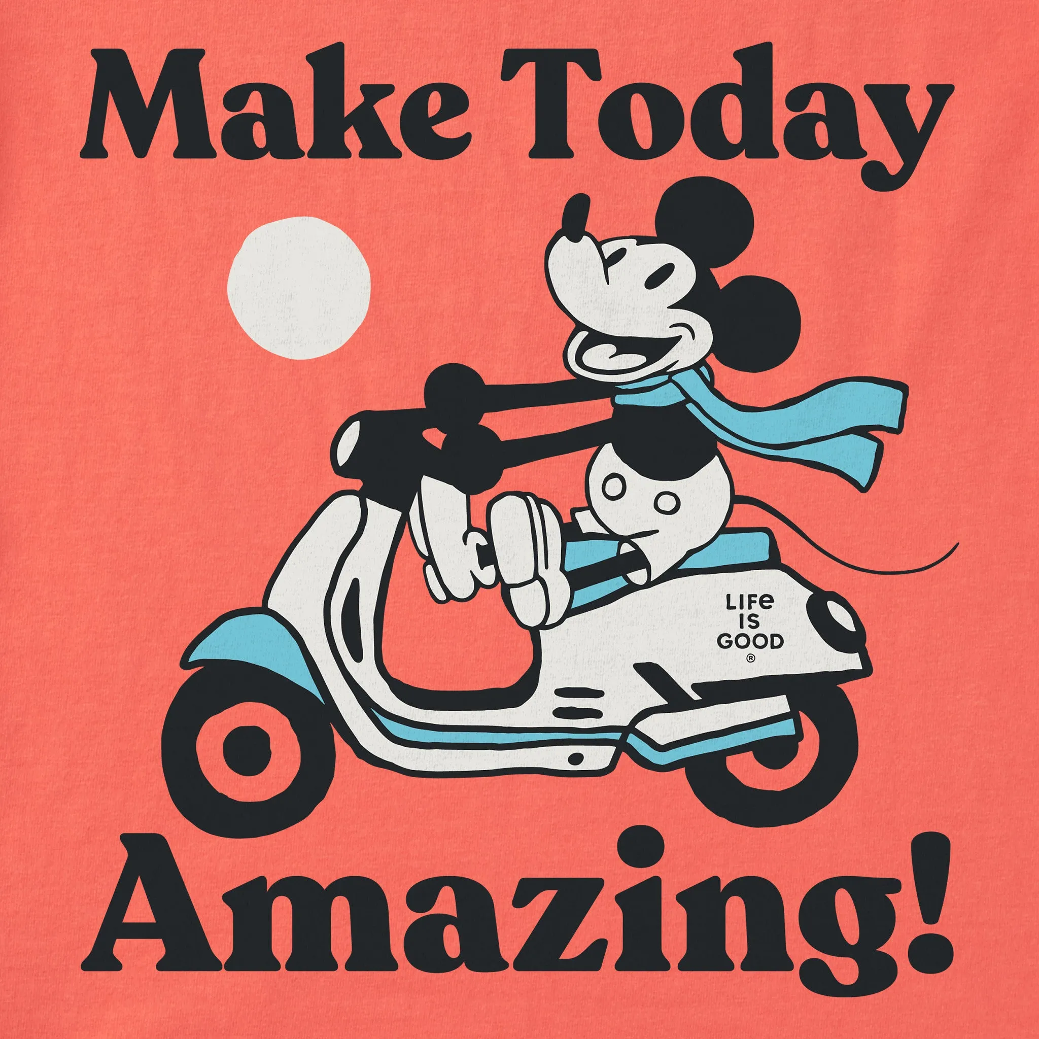 Kids Make Today Amazing Steamboat Willie Short Sleeve Crusher Tee Life is Good