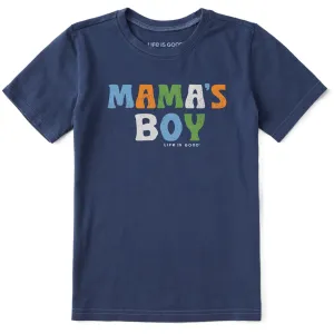 Kids Mama's Boy Short Sleeve Crusher Tee Life is Good