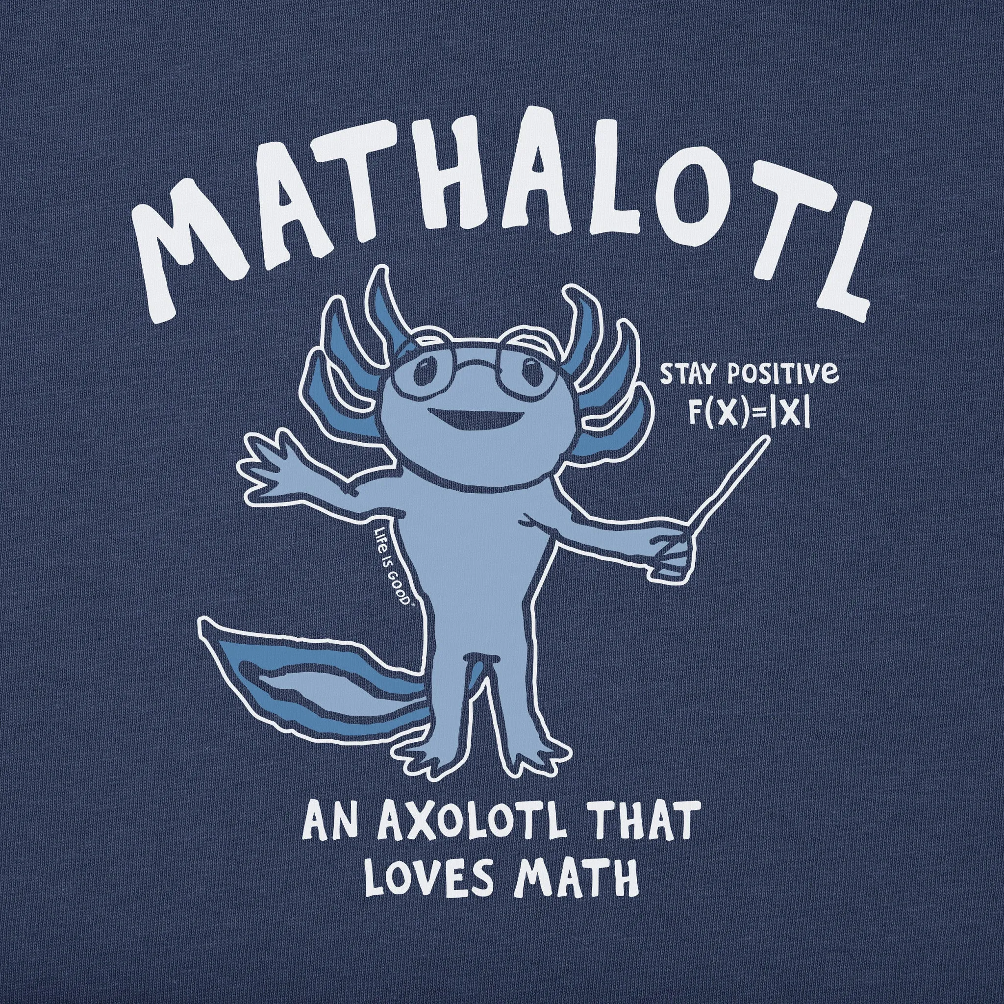 Kids Mathalotyl Long Sleeve Crusher Tee Life is Good
