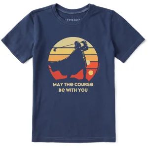 Kids May the Course Be With You Short Sleeve Crusher Tee Life is Good