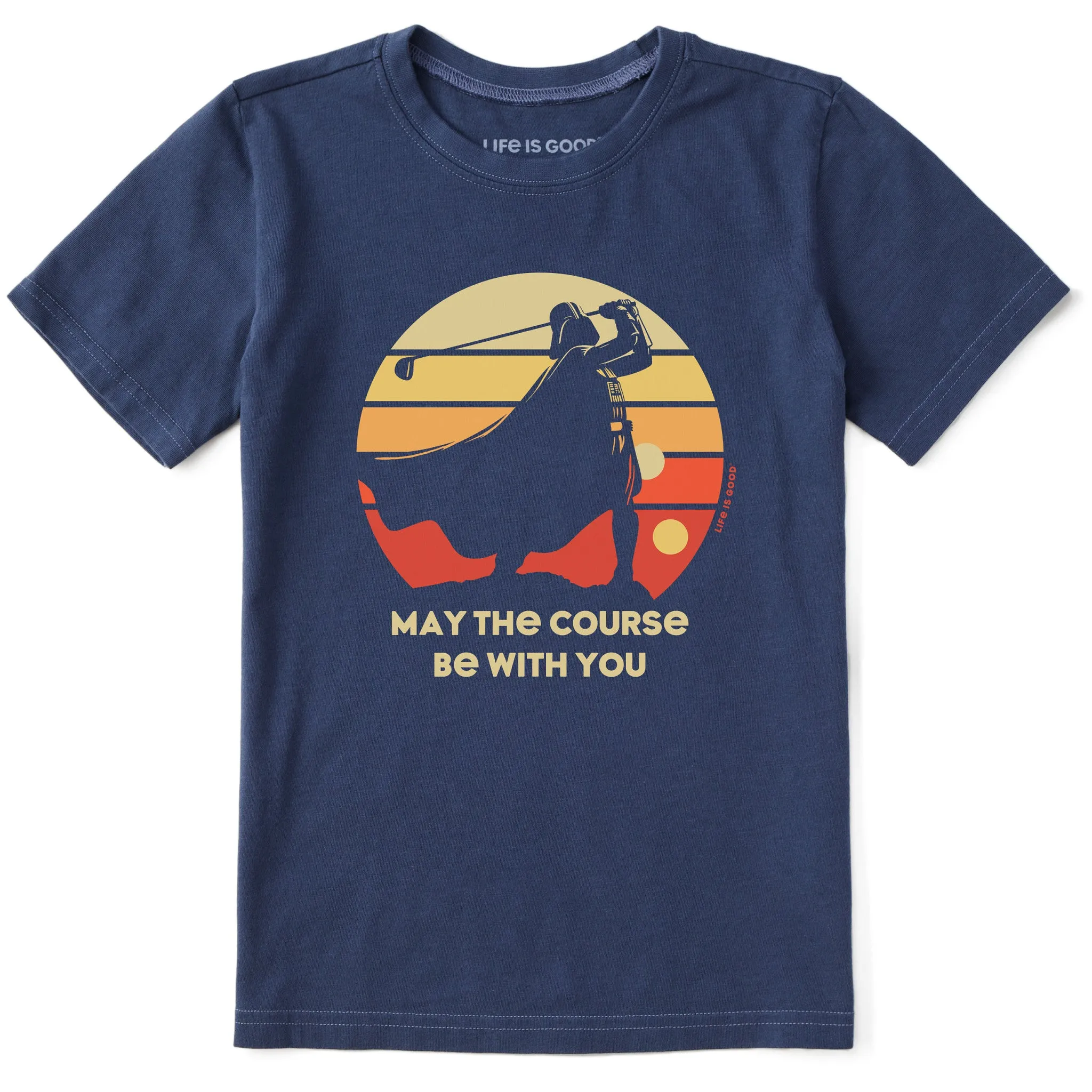 Kids May the Course Be With You Short Sleeve Crusher Tee Life is Good