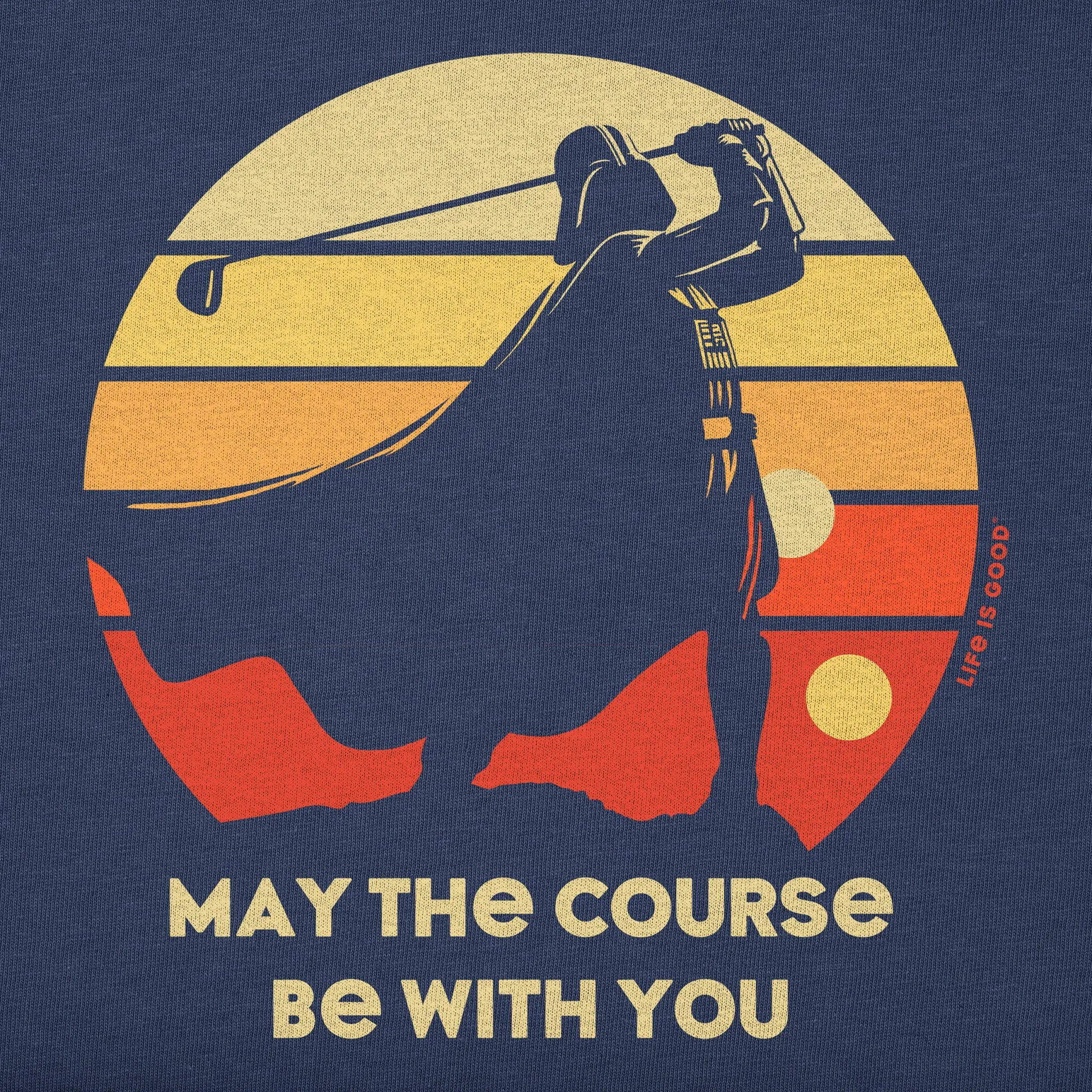 Kids May the Course Be With You Short Sleeve Crusher Tee Life is Good