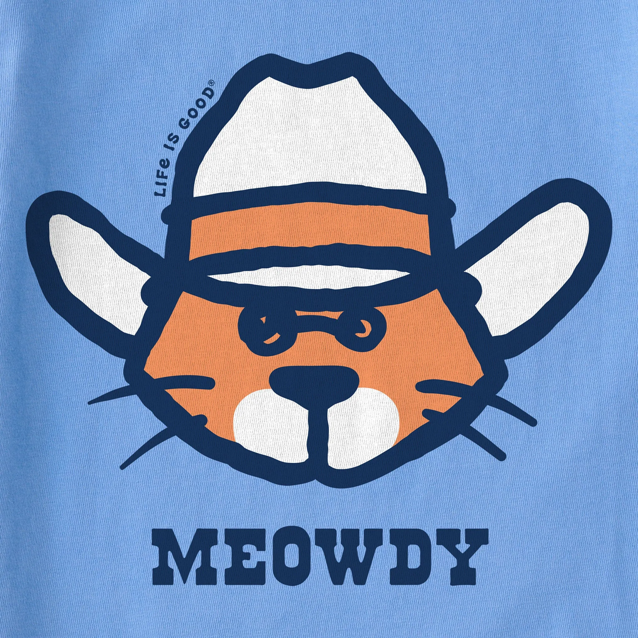 Kids Meowdy Al Short Sleeve Crusher Tee Life is Good
