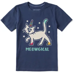Kids Meowgical Al Short Sleeve Crusher Tee Life is Good