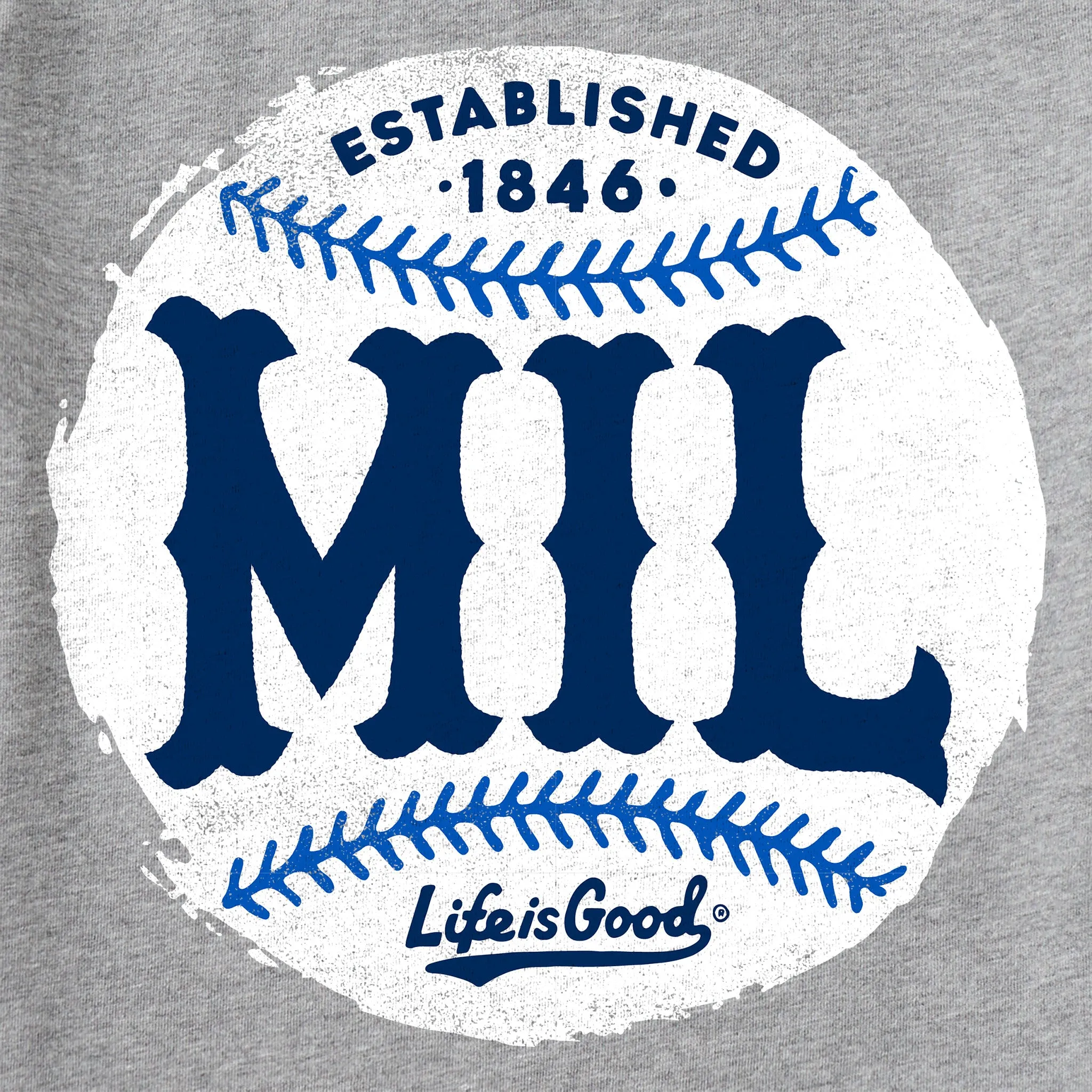 Kids Milwaukee Baseball Short Sleeve Crusher Tee Life is Good
