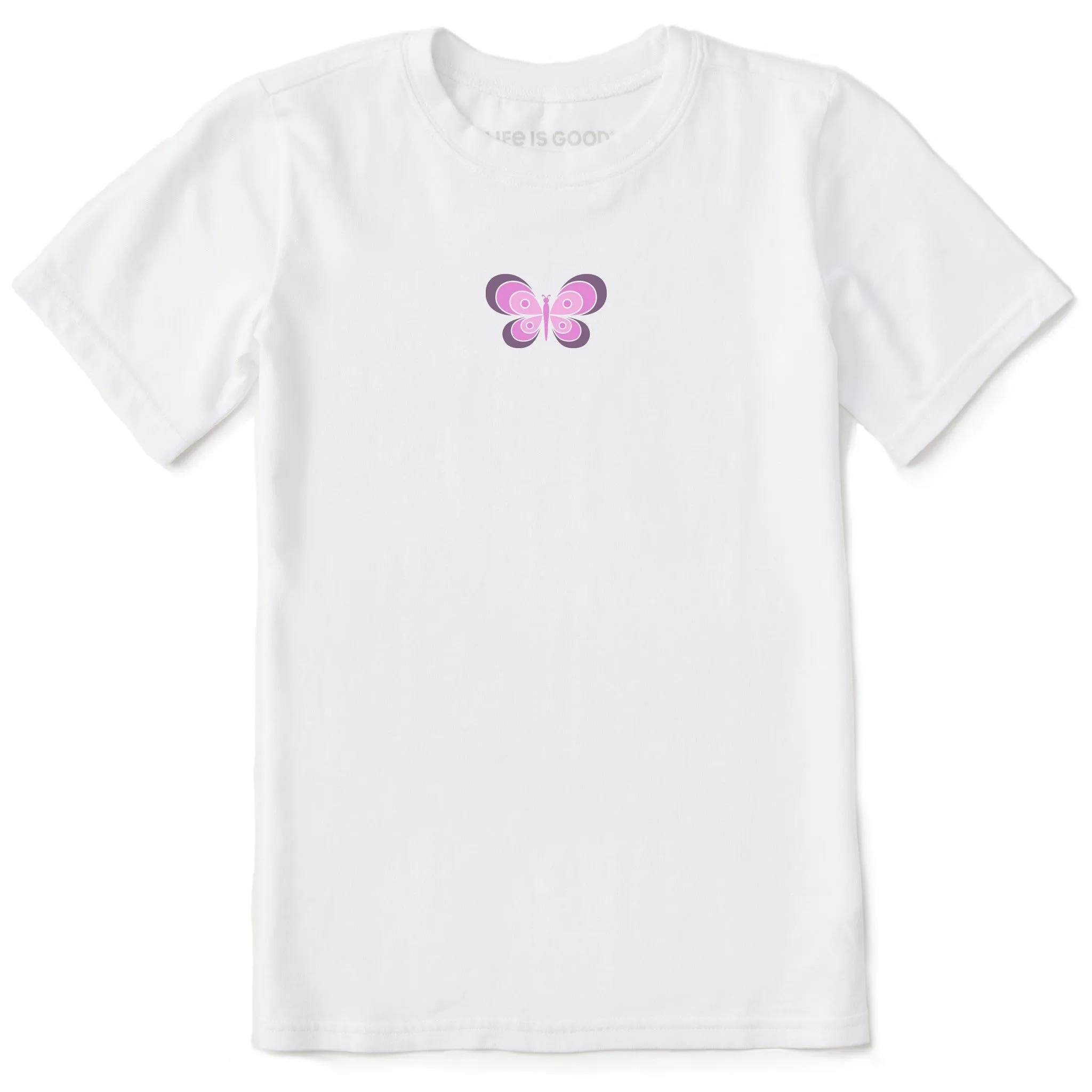 Kids Mini Butterfly Short Sleeve Crusher Tee Life is Good